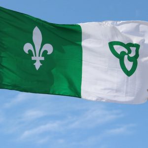 Drapeau Franco-Ontarien 90" x 45"
