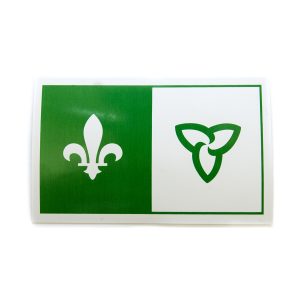 Autocollant à deux côtés — franco-ontarien