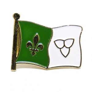 Épinglette du drapeau franco-ontarien 1 »