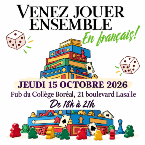 Soirée jeux de société en français!